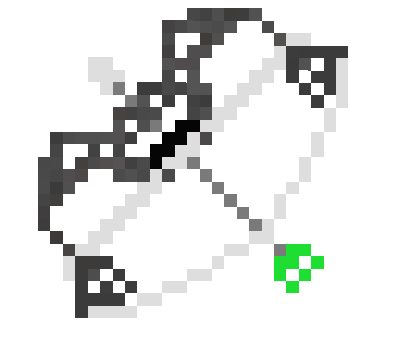 minecraft hair bow pixel art