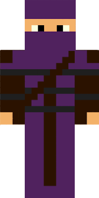Stealthy purple ninja assassin
