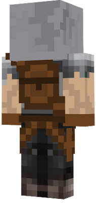 this is a cool popular adventurer skin its commonly used but i put a backpack on