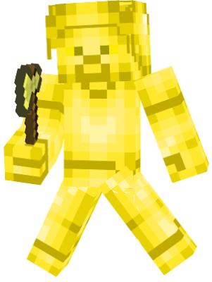 this yellow steve saved an entire orange village from infected orange steves.