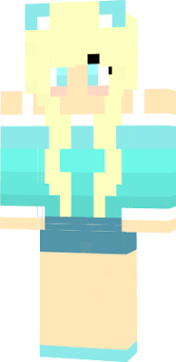 a cute Girl with  function in minecraft.
