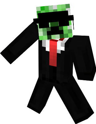 A Creeper wearing a suit Made By AnnGarrettt