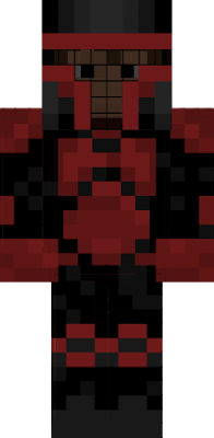 Ninji Master Lanua Naden wearing KOTOR 1 style jedi robes, with red, and black mandalorian armor.