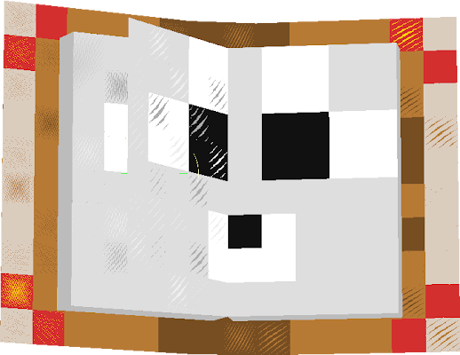 This texture changes the look of the book that sits on an enchanting table. It's supposed to look like a puppy/dog.