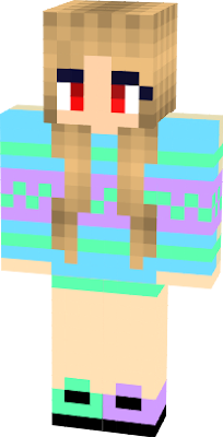 The same skin for my friend, Bee. Fixed the hair and the part of the sweater that wasn't colored :D
