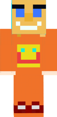 A skin made for me orange means i love stampy yellow means i love squaishy blue means its my faveruite courlour