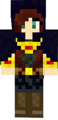 This is my character that I made and I made her a minecraft skin