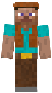 Basic steve enhanced and topped off with western garb!