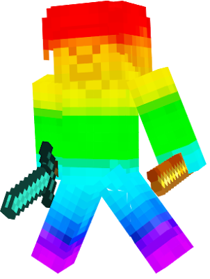 rainbow steve is a steve of all 7 steves or 5 if your talking about the steve saga, but rainbow steve is made up of the 7 crystals, and he has the abilities of all steves, hes the hero of all steves, he has the ability to summon water, ice, and create giant structures, he also has the ability to fid darkness