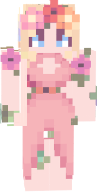 Here's Another Barbie Skin, but wearing a Flower Princess Outfit!