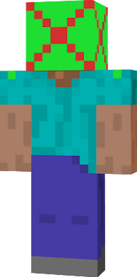 its steve with a target head. pretty bad skin when it comes to PvP! ;)