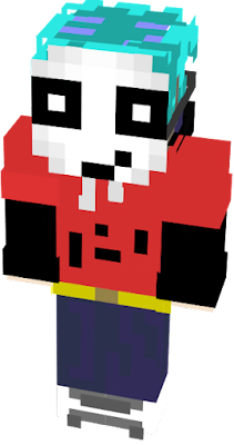 It is a character of brook haven roblox and my brother challenge me to convert it in a minecraft skin