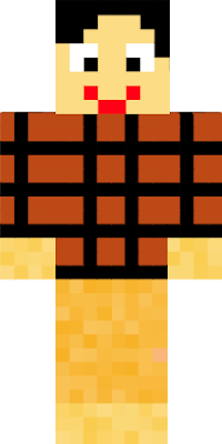 I love chocolate and cheese, so I made that my skin. I also added my favorite MOB creeper on the back, which is my favorite MOB in my microbrewery.