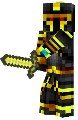 Golden Dreadknight was a Enemy in Kirberation Online Pirate Skyway: Minecraft Story Mode Edition, he holds his Golden Sword for a fight.