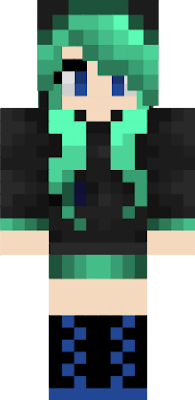 Blueish green ender girl made by me