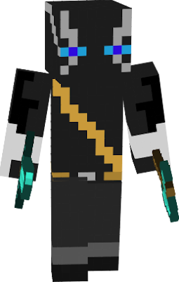 He was a normal human until he was turned into a half enderman, he is searching of himself and has made friends with MidKnight