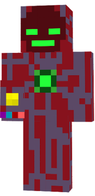 It is the same as I created the green enderman armor again, only in a different color than red and with another detail on the back.
