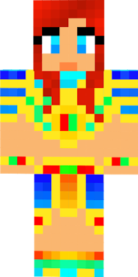 Colourful Aztec-Pharaoh Girl.