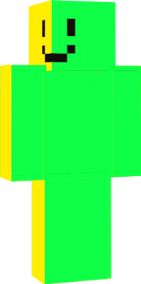 this skin consists of 2 parts, yellow green, the head is washed away