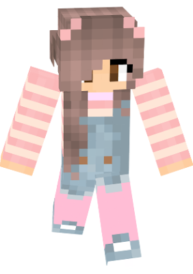 this is not my skin, but girl with cozy clothes and ponytail is mine.