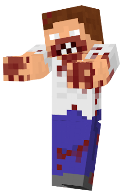 this one was a normal guy living in New Steven City, but a zombie bitten him and he became a zombie.