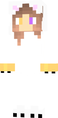 Una chica disfrazada de un shakuin blanco