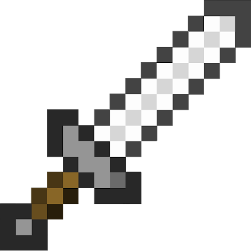 Minecraft Iron Sword Cursor - 330x418 PNG Download - PNGkit