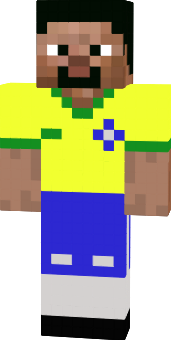 steve in a brazilian soccer clothes