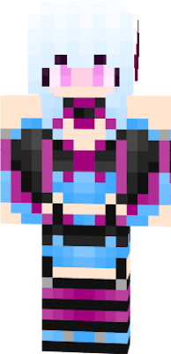 A Succubus Wearing Purple, Blue and Black