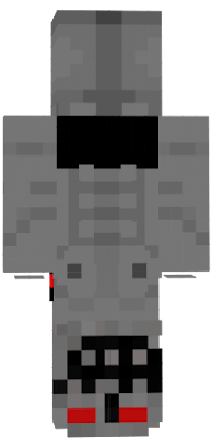 una skin de un trollface con cuerpo de chad en blanco y negro con ojos rojos capa de spiderman y que esta de cabeza :v