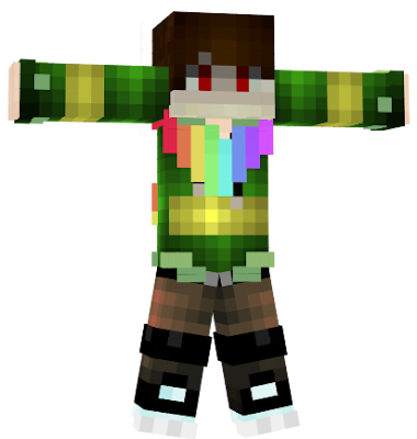 Male Version of a mix between two StoryShift Chara skins layered together.