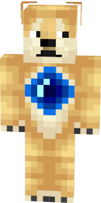 is a doge whith a command block and a ender pearl