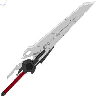 The sword form of Qrow's weapon in the show RWBY