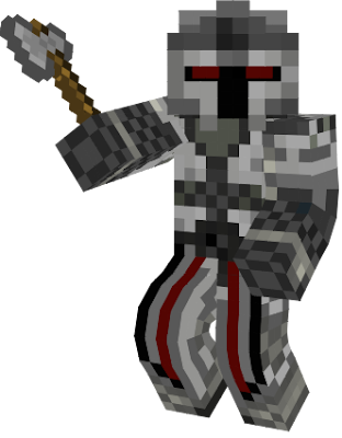 Stone Dreadknight was a Enemy in Kirberation Online Pirate Skyway: Minecraft Story Mode Edition, he holds his Stone Axe for battle.
