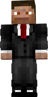 Minecraft steve without Stache and in a suit