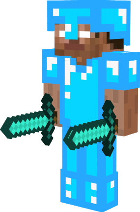herobrine with armor, Minecraft Skin