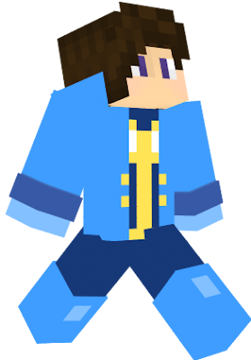 This is Blue Human Character From Bomb It 3