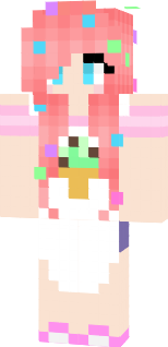 Edit of a baker skin. Sprinkles added in hair, ice cream cone on apron.