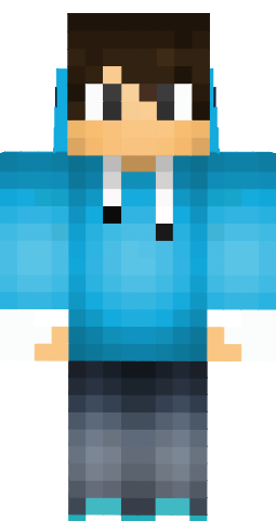 Blue Hoodie Minecraft Skins