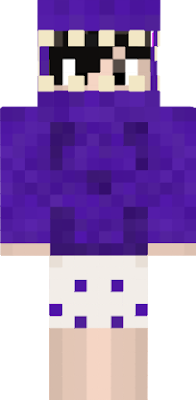 A purple dino wearing boxers