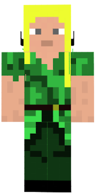 Elfo verde minecraft