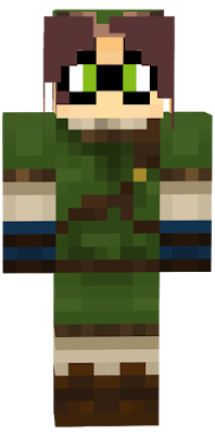 This is my first creation of my Link-Skin. My Minecraft char has got a new hair colour and he´s wearing glasses.
