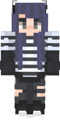 striped sweater girl