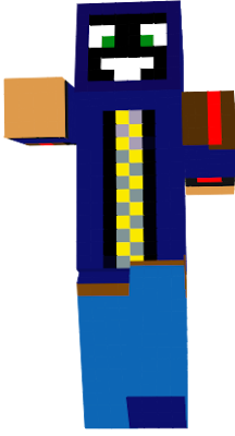 It's the blue dude but he has abuse on the redstone