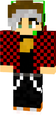Here is a skin that is what 1 would look like in minecraft, going off of my daily apearance