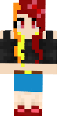 my minecraft skin for my youtube channel called Fire Dash mlp