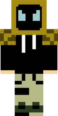 He has a gold dominus he's from a game called kat and he's a really good character in roblox