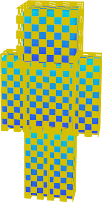 lots of fun with blue and gold and checker pattern/ chain mail pattern/texture