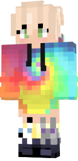 tie dye person with rabbitsocks fixed version
