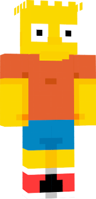 Minecraft skin Bart Simpson